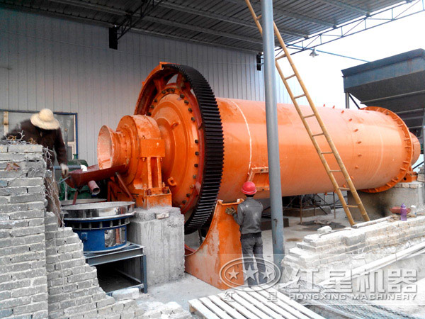 棒磨機作業現場