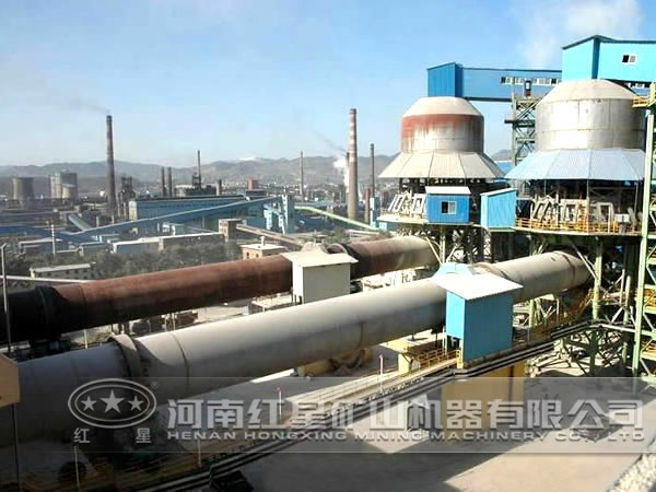 活性石灰窯作業現場圖